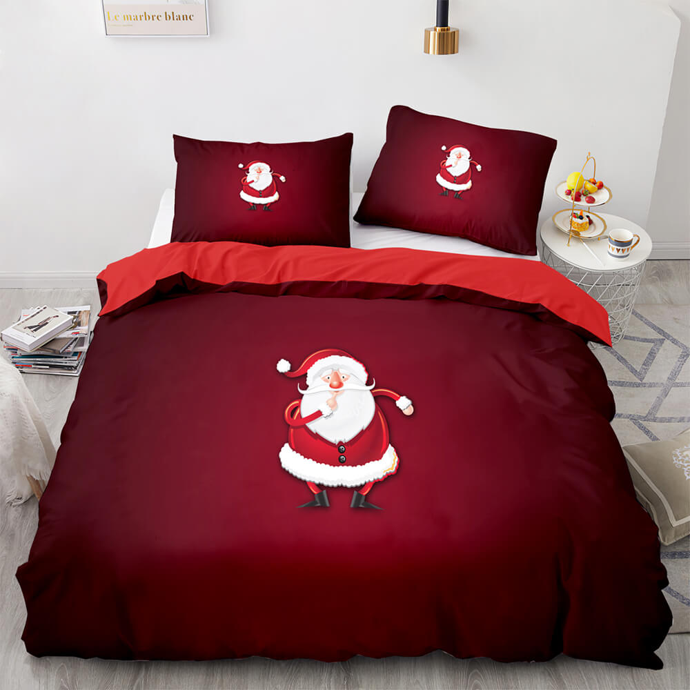 Merry Christmas Pattern Bedding Sets Quilt Cover Without Filler (Online Order Only)
