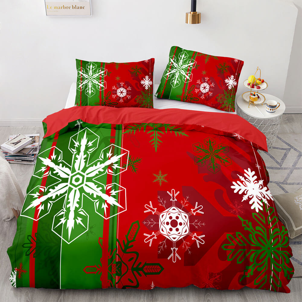 Merry Christmas Pattern Bedding Sets Quilt Cover Without Filler (Online Order Only)