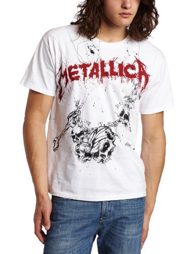 Men'S Metallica God Wake Me T-Shirt, White, X-Large [T-Shirt] (ONLINE ORDER ONLY)