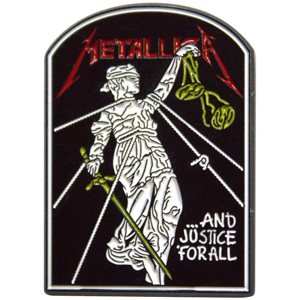 Metallica And Justice For All Tombstone Pin (Online Order Only)