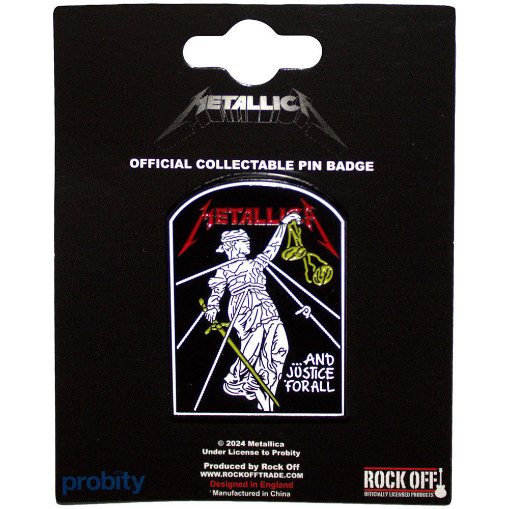 Metallica And Justice For All Tombstone Pin (Online Order Only)