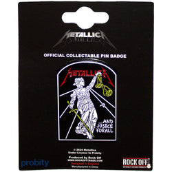Metallica And Justice For All Tombstone Pin (Online Order Only)