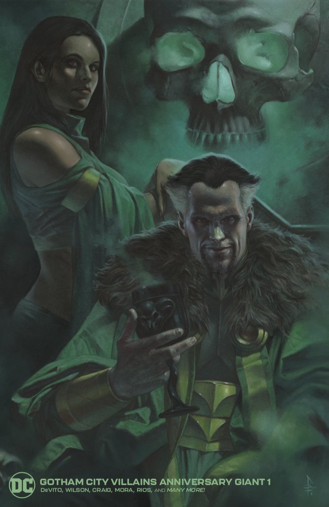 Gotham City Villains Anniversary Giant #1 (One Shot) E Riccardo Federici Ra'S And Talia Card Stock Variant (11/30/2021) Dc (ONLINE ORDER ONLY)