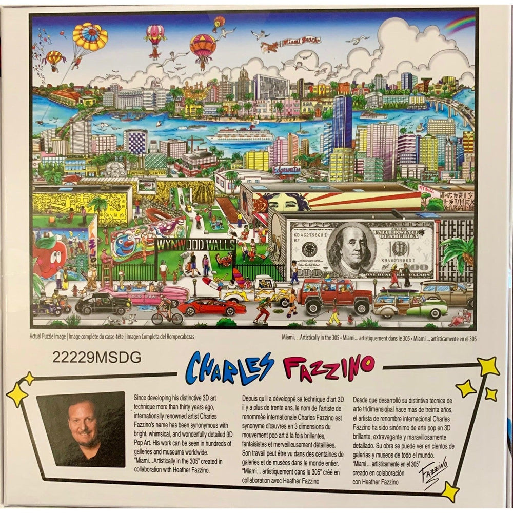 Miami 305 Pop Art 1000 Piece Jigsaw Puzzle Sure Lox (ONLINE ORDER ONLY)