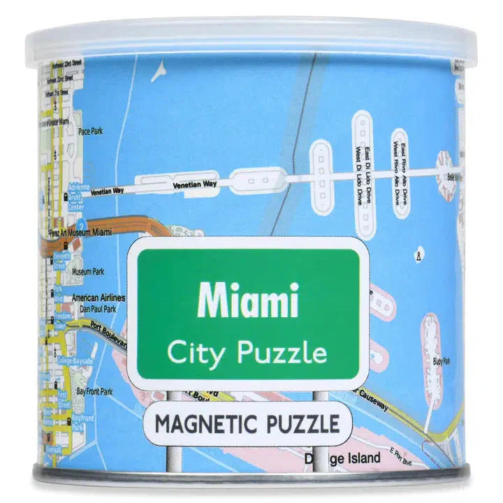 Miami City 100 Piece Magnetic Jigsaw Puzzle Geotoys (ONLINE ORDER ONLY)