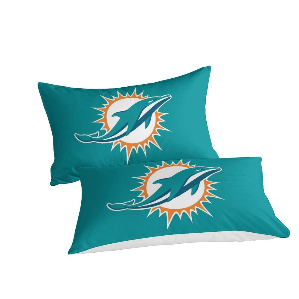Miami Dolphins Bedding Set Duvet Cover Without Filler (Online Order Only)