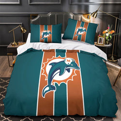 Miami Dolphins Bedding Set Duvet Cover Without Filler (Online Order Only)