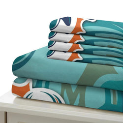 Miami Dolphins Bedding Set Duvet Cover Without Filler (Online Order Only)