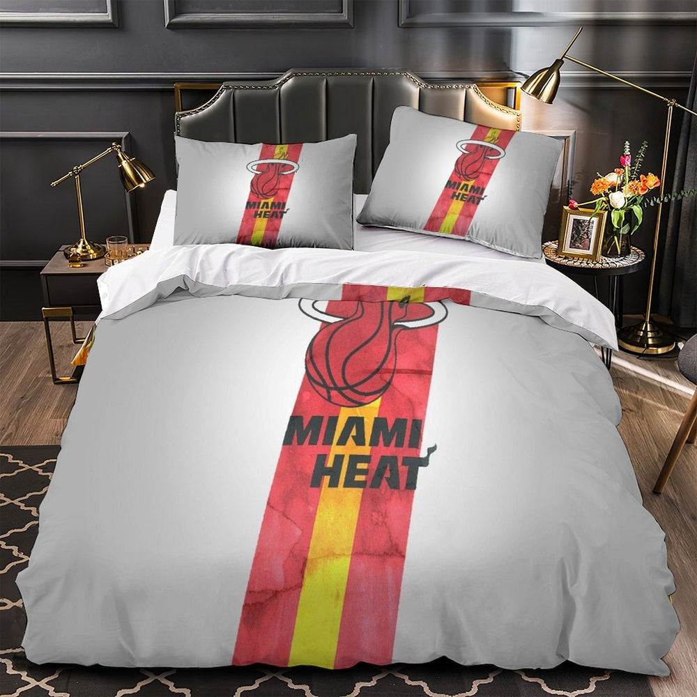 Miami Heat Bedding Set Duvet Cover Without Filler (Online Order Only)