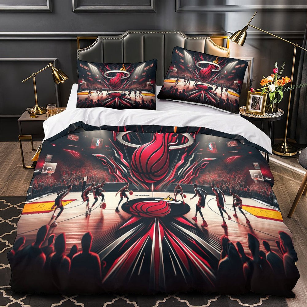 Miami Heat Bedding Set Duvet Cover Without Filler (Online Order Only)