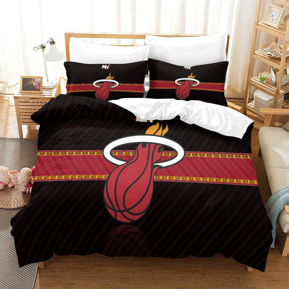 Miami Heat Bedding Set Duvet Cover Without Filler (Online Order Only)