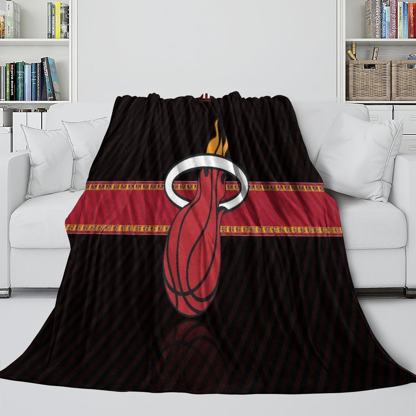 Miami Heat Blanket Flannel Fleece Throw Room Decoration (Online Order Only)