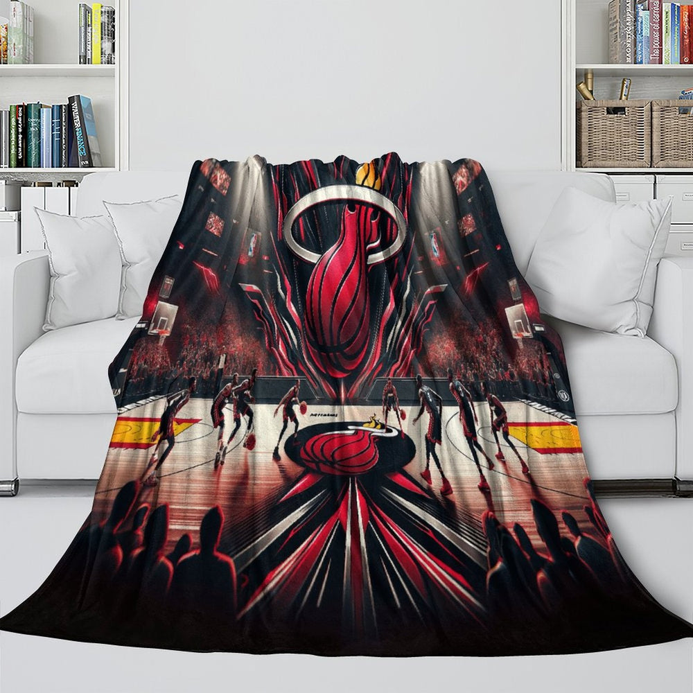 Miami Heat Blanket Flannel Fleece Throw Room Decoration (Online Order Only)