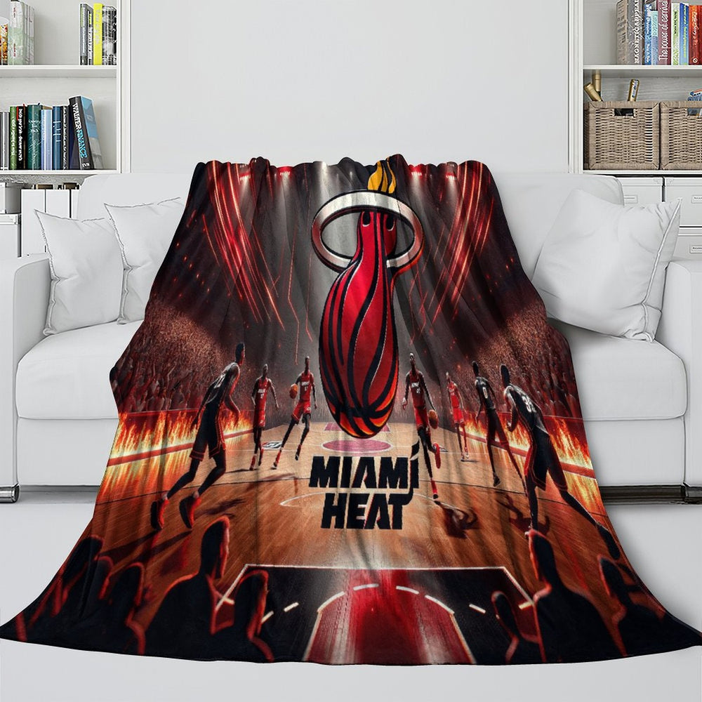 Miami Heat Blanket Flannel Fleece Throw Room Decoration (Online Order Only)