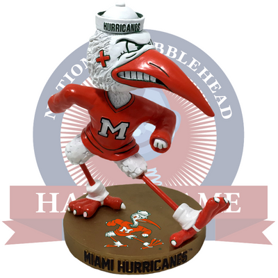 Miami Hurricanes Sebastian Logo Bobblehead (ONLINE ORDER ONLY)