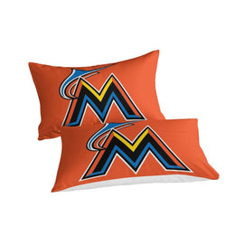 Miami Marlins Bedding Set Quilt Cover Without Filler (Online Order Only)