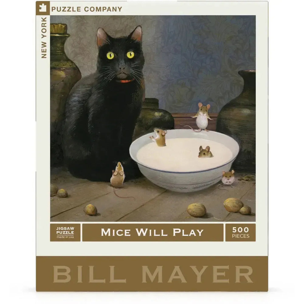 Mice will Play by Bill Mayer 500 Piece Jigsaw Puzzle NYPC (ONLINE ORDER ONLY)