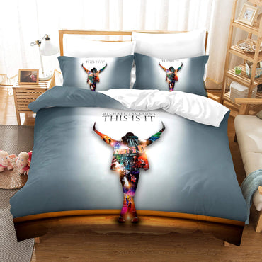 Michael Jackson 3 Piece Bedding Sets Quilt Covers (Online Order Only)