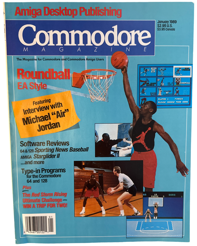 Commodore Magazine January 1989 (Michael Jordan) Back Issue(s) Collectors Issue (Online Order Only)