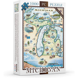 Michigan 1000 Piece Jigsaw Puzzle Xplorer Maps