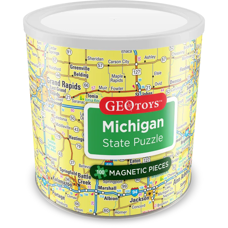 Michigan State 100 Piece Magnetic Jigsaw Puzzle Geotoys (ONLINE ORDER ONLY)