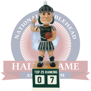 Michigan State Spartans Basketball Top 25 Ranking Tracker Bobblehead (Presale) (ONLINE ORDER ONLY)