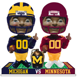 Michigan vs. Minnesota Football Rivalry Bobblehead (Presale) (ONLINE ORDER ONLY)