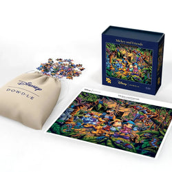 Mickey & Friends Exploring the Jungle 500 Piece Jigsaw Puzzle Disney x Dowdle (ONLINE ORDER ONLY)