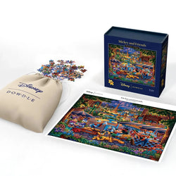Mickey & Friends Painting in Paris 500 Piece Jigsaw Puzzle Disney x Dowdle (ONLINE ORDER ONLY)