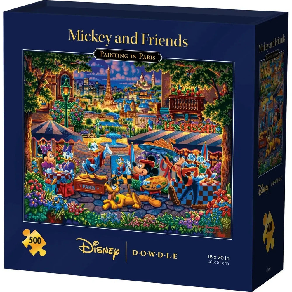 Mickey & Friends Painting in Paris 500 Piece Jigsaw Puzzle Disney x Dowdle (ONLINE ORDER ONLY)