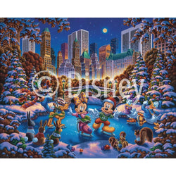 Mickey & Friends Skating in Central Park 500 Piece Jigsaw Puzzle Disney x Dowdle (ONLINE ORDER ONLY)