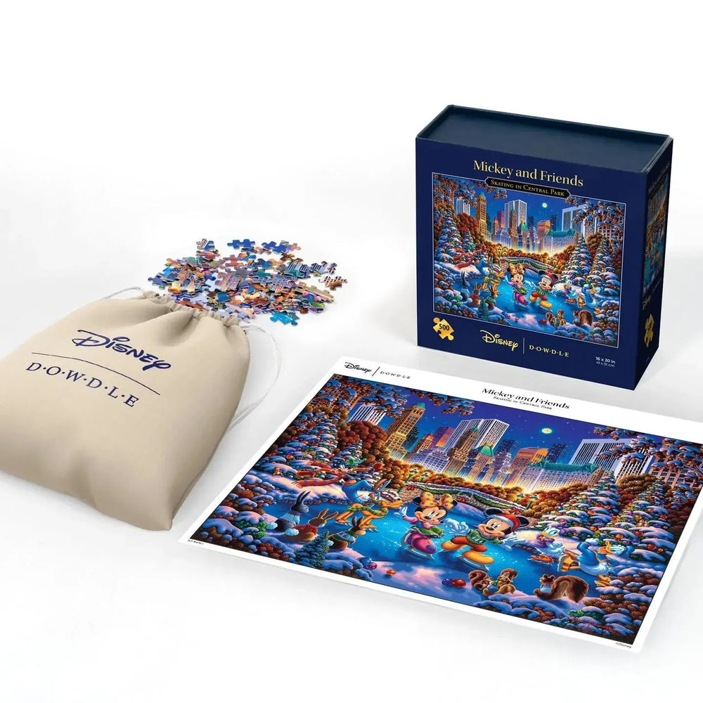 Mickey & Friends Skating in Central Park 500 Piece Jigsaw Puzzle Disney x Dowdle (ONLINE ORDER ONLY)