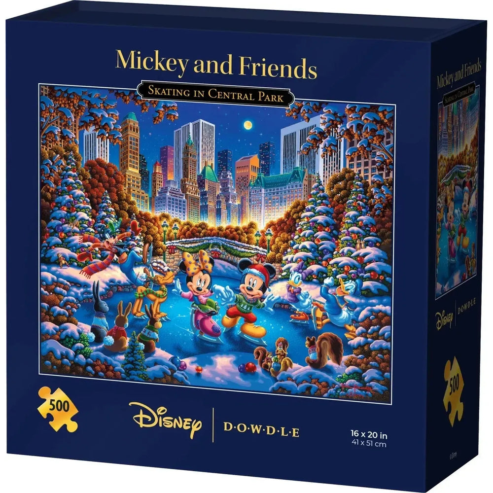 Mickey & Friends Skating in Central Park 500 Piece Jigsaw Puzzle Disney x Dowdle (ONLINE ORDER ONLY)