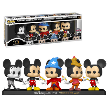 Funko POP! Disney: Archives - Mickey Mouse 5-Pack Special Edition Exclusive [READ DESCRIPTION] (ONLINE ORDER ONLY)