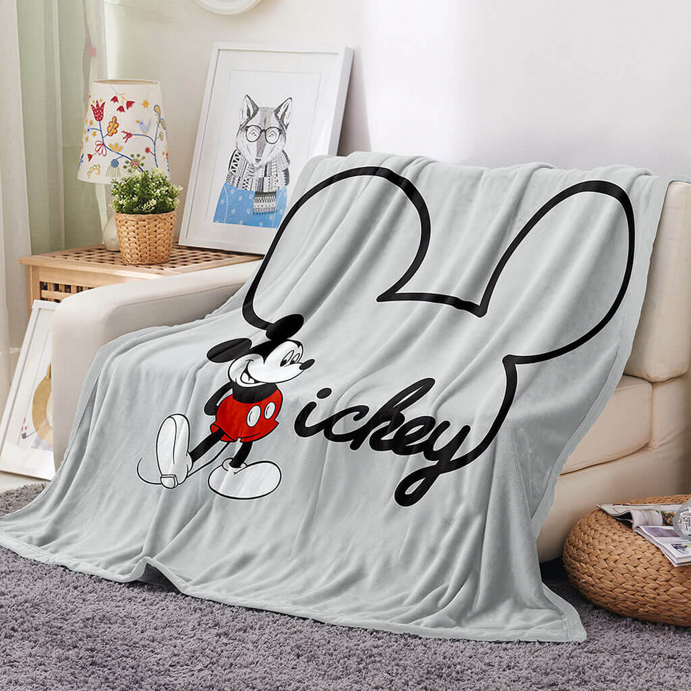 Mickey Blanket Flannel Throw Room Decoration (Online Order Only)