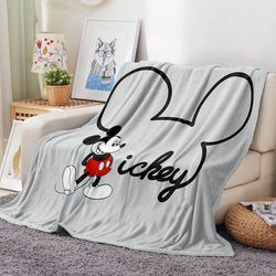 Mickey Blanket Flannel Throw Room Decoration (Online Order Only)