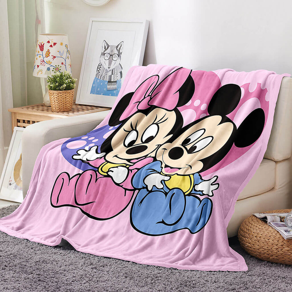 Mickey Blanket Flannel Throw Room Decoration (Online Order Only)