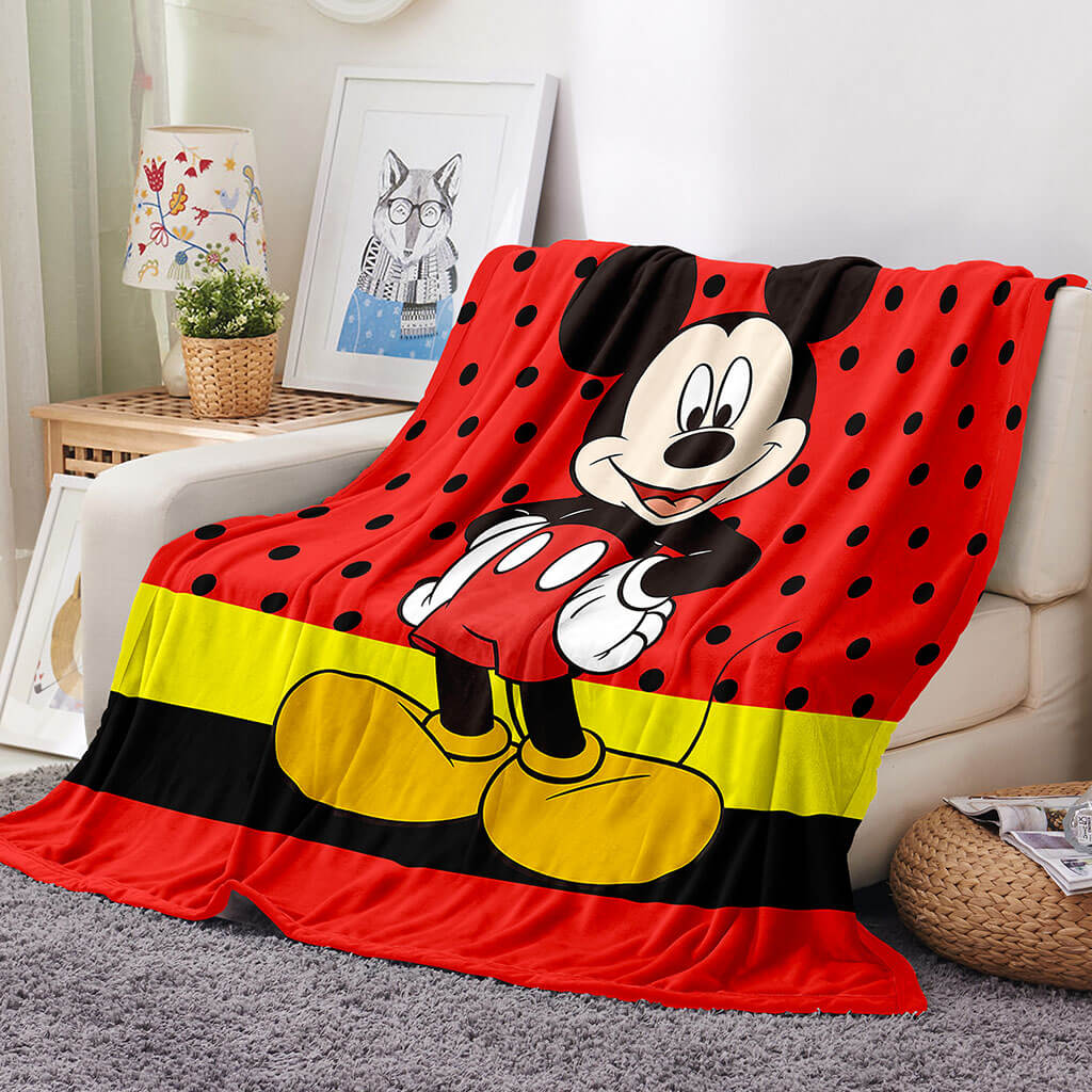 Mickey Blanket Flannel Throw Room Decoration (Online Order Only)