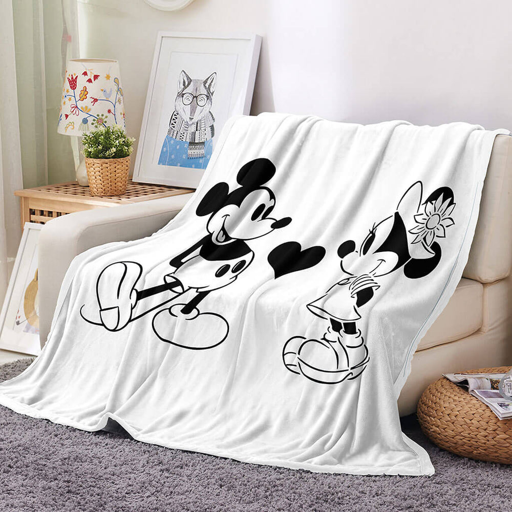 Mickey Blanket Flannel Throw Room Decoration (Online Order Only)
