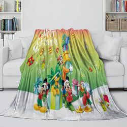 Mickey Mouse Blanket Flannel Fleece Throw Room Decoration (Online Order Only)
