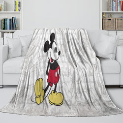 Mickey Mouse Blanket Flannel Fleece Throw Room Decoration (Online Order Only)