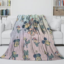 Mickey Mouse Blanket Flannel Fleece Throw Room Decoration (Online Order Only)