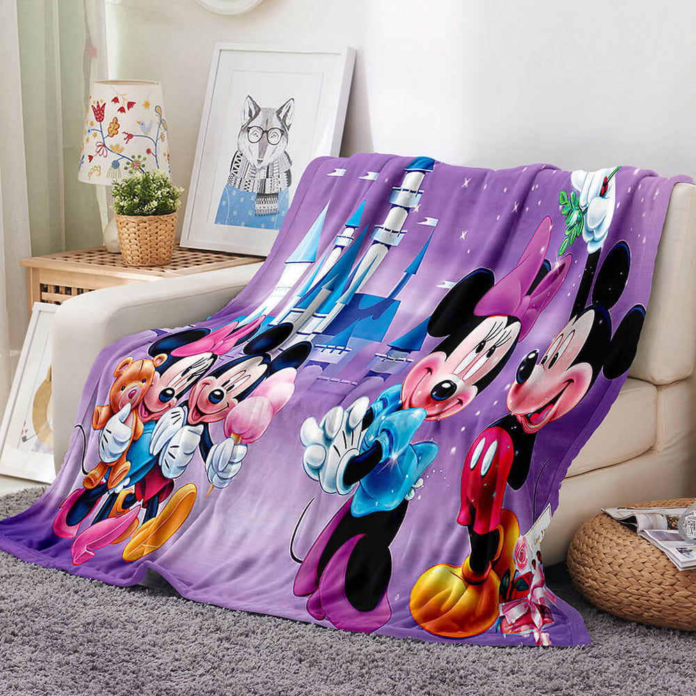 Mickey Mouse Blanket Flannel Throw Room Decoration (Online Order Only)
