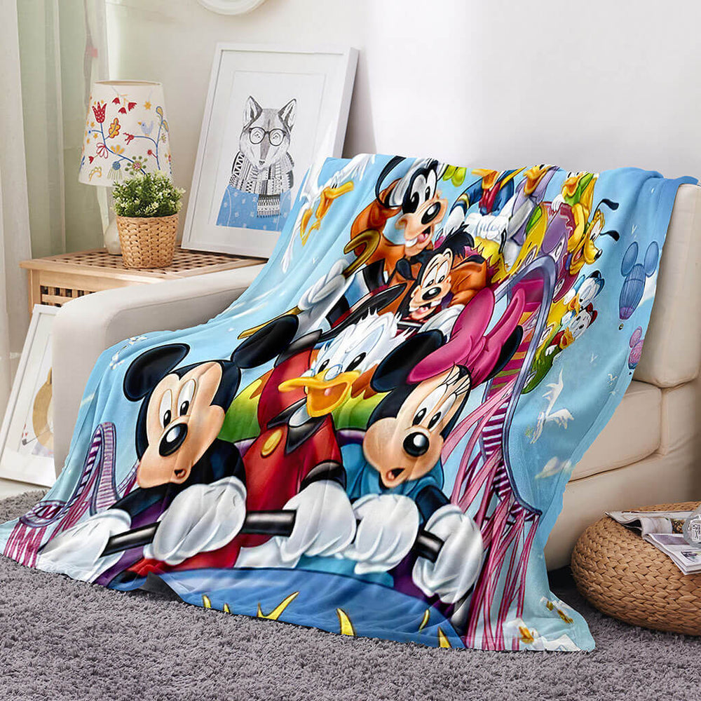 Mickey Mouse Blanket Flannel Throw Room Decoration (Online Order Only)