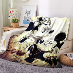 Mickey Mouse Blanket Flannel Throw Room Decoration (Online Order Only)
