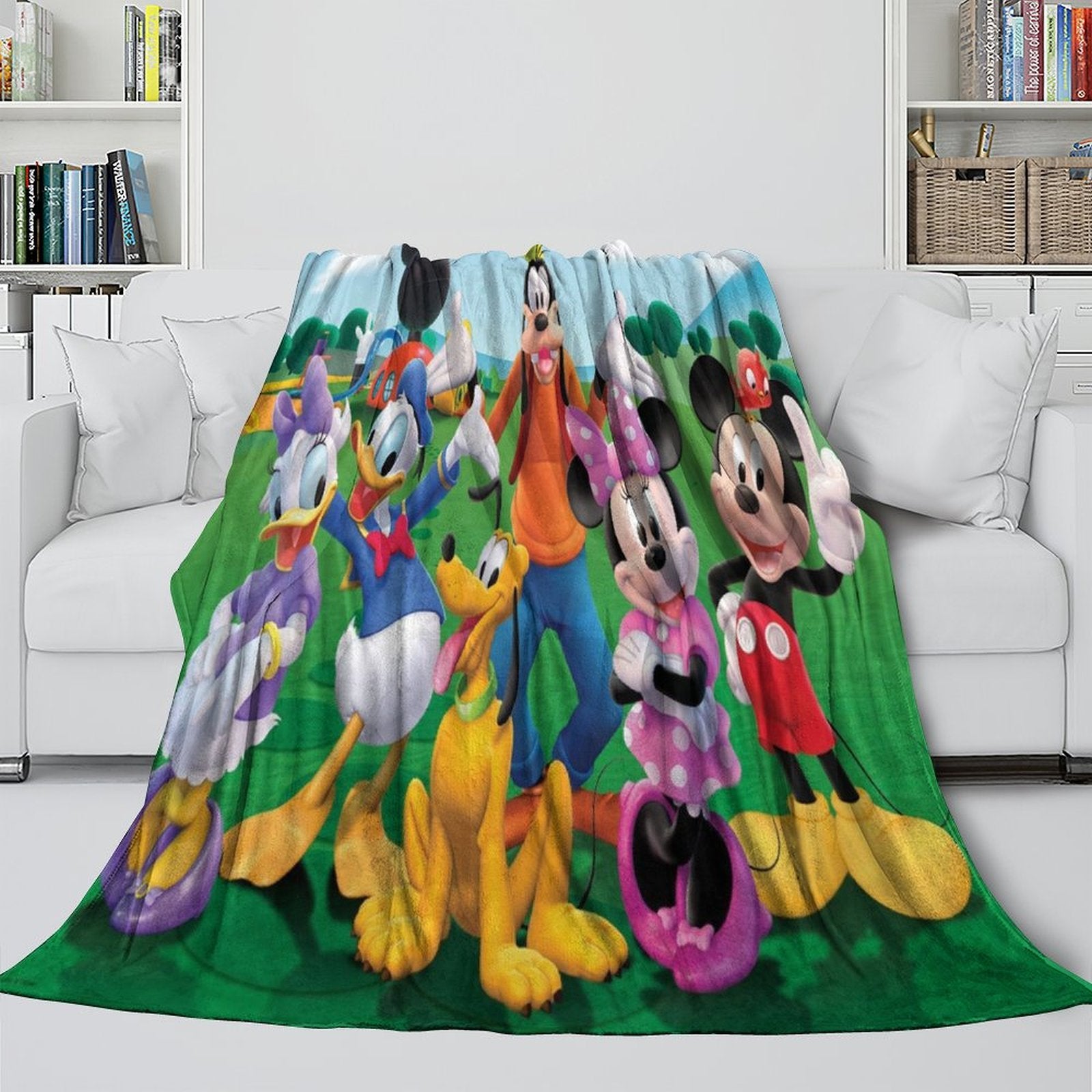 Mickey Mouse Club House Blanket Flannel Throw Room Decoration (ONLINE ORDER ONLY)