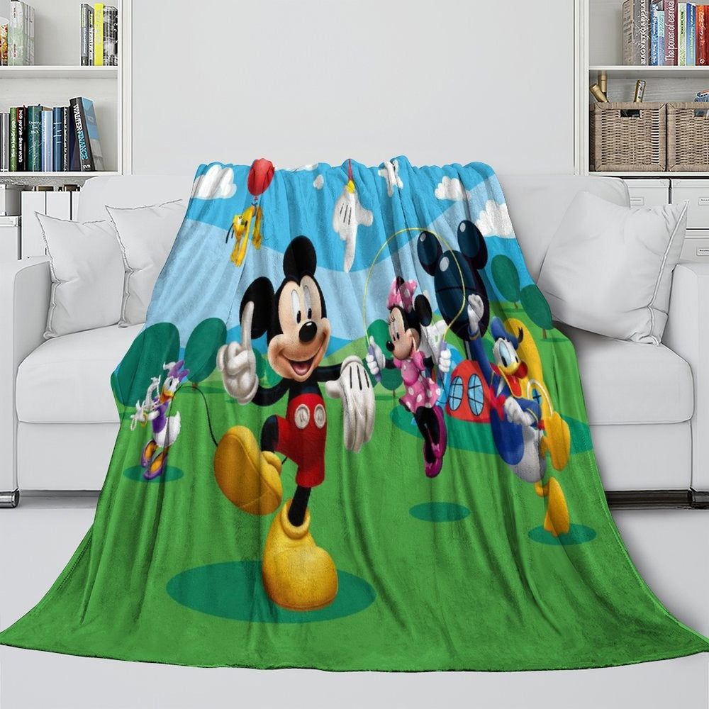 Mickey Mouse Club House Blanket Flannel Throw Room Decoration (ONLINE ORDER ONLY)
