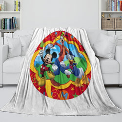 Mickey Mouse Club House Blanket Kids Flannel Throw Room Decoration (ONLINE ORDER ONLY)