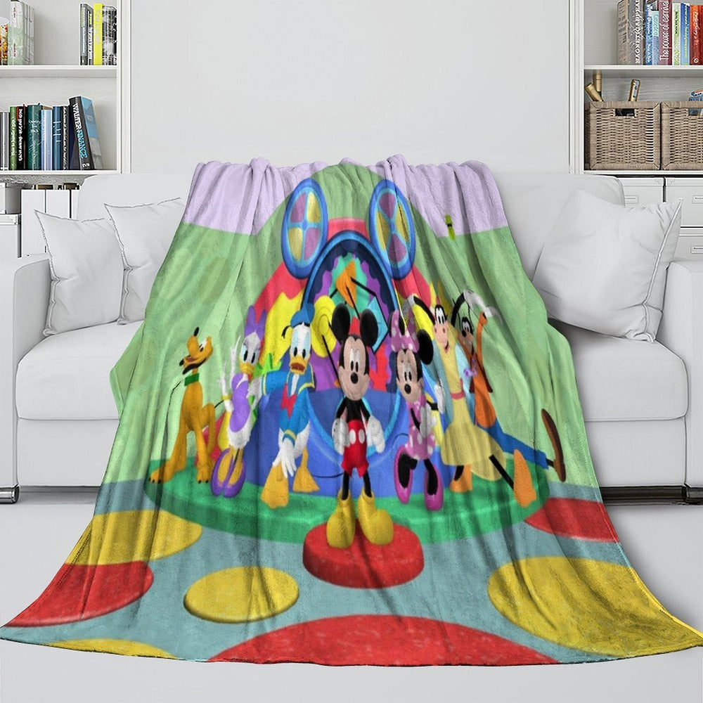 Mickey Mouse Club House Blanket Kids Flannel Throw Room Decoration (ONLINE ORDER ONLY)