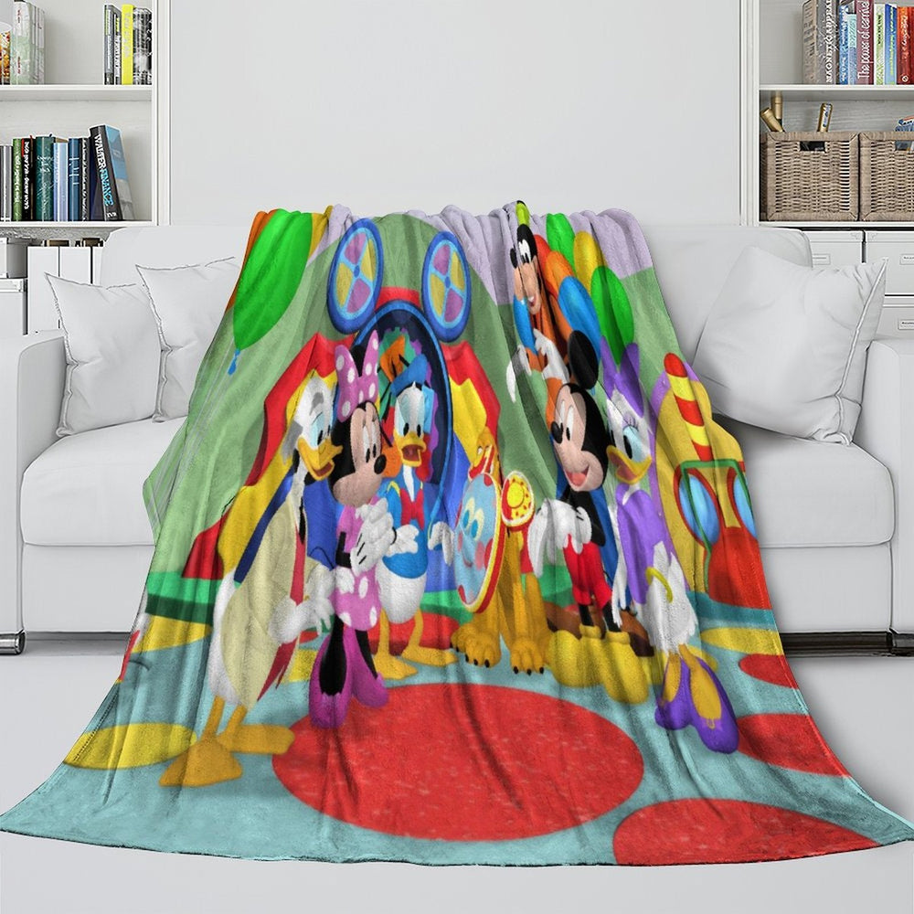 Mickey Mouse Club House Blanket Kids Flannel Throw Room Decoration (ONLINE ORDER ONLY)